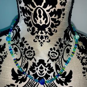 Handmade Beach Glass Looking Necklace